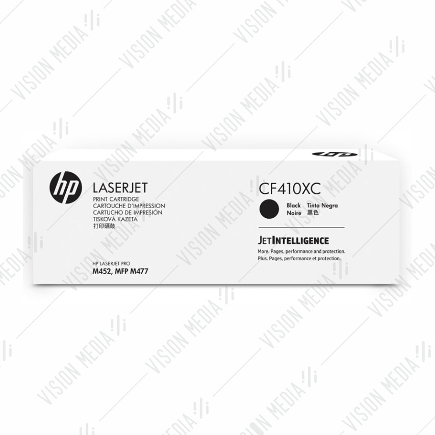 HP 410X HIGH CAPACITY BLACK CONTRACTUAL TONER CARTRIDGE (CF410XC)