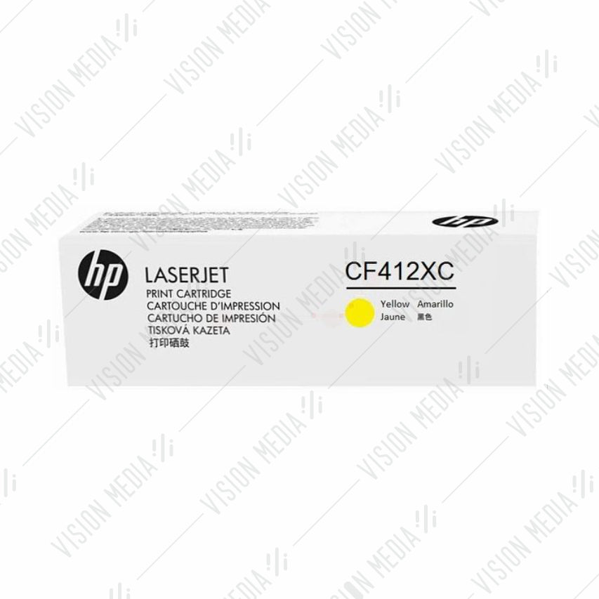 HP 410X HIGH CAPACITY YELLOW CONTRACTUAL TONER CARTRIDGE (CF412XC)