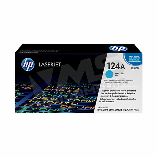 HP 124A CYAN TONER CARTRIDGE (Q6001A)