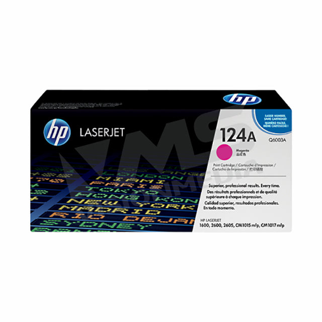 HP 124A MAGENTA TONER CARTRIDGE (Q6003A)