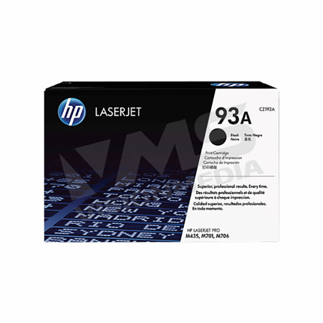 HP 93A BLACK TONER CARTRIDGE (CZ192A)