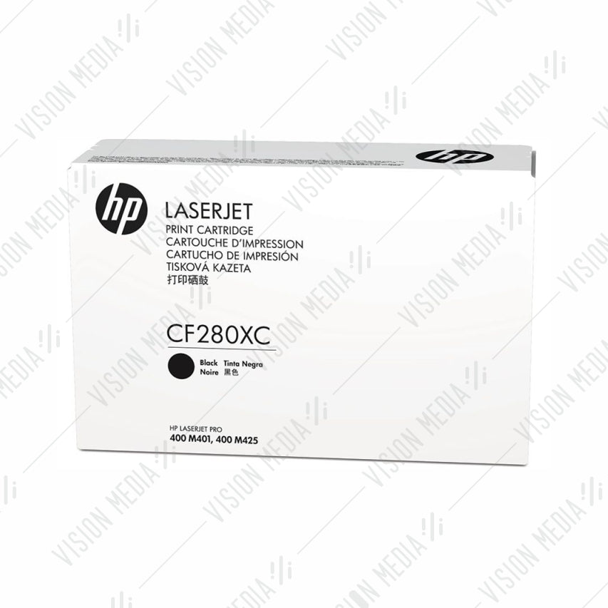 HP 80X HIGH YIELD BLACK CONTRACTUAL TONER CARTRIDGE (CF280XC)