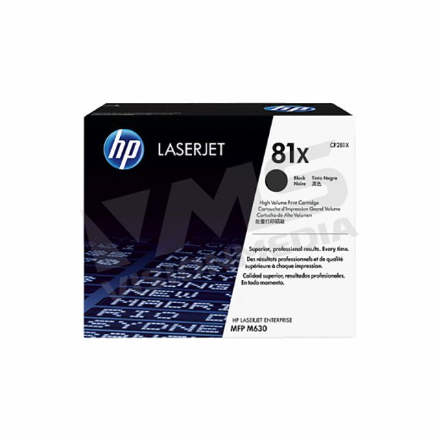 HP 81X HIGH YIELD BLACK TONER CARTRIDGE (CF281X)