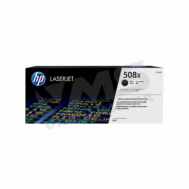 HP 508X HIGH YIELD BLACK TONER CARTRIDGE (CF360X)