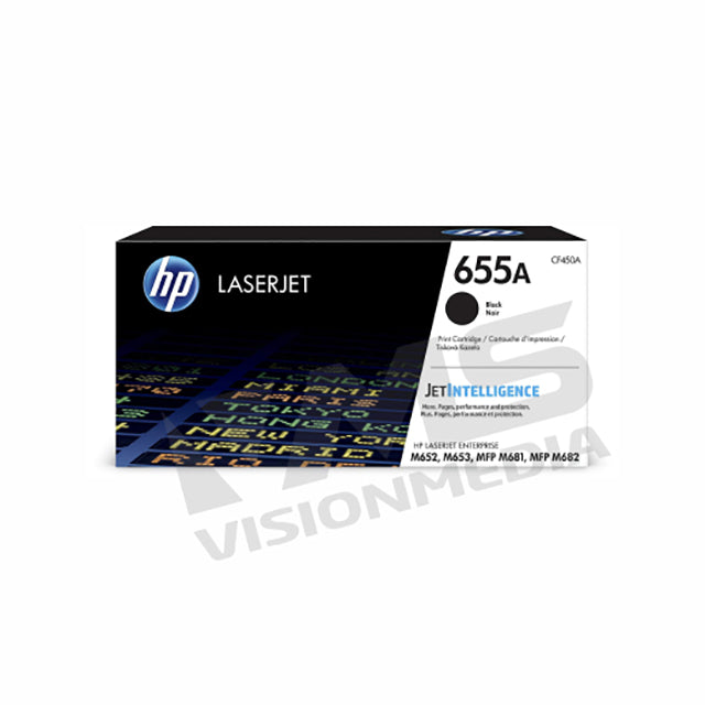 HP 655A BLACK TONER CARTRIDGE (CF450A)