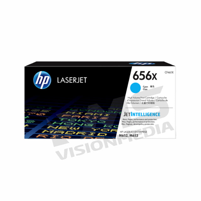 HP 656X HIGH YIELD CYAN TONER CARTRIDGE (CF461X)