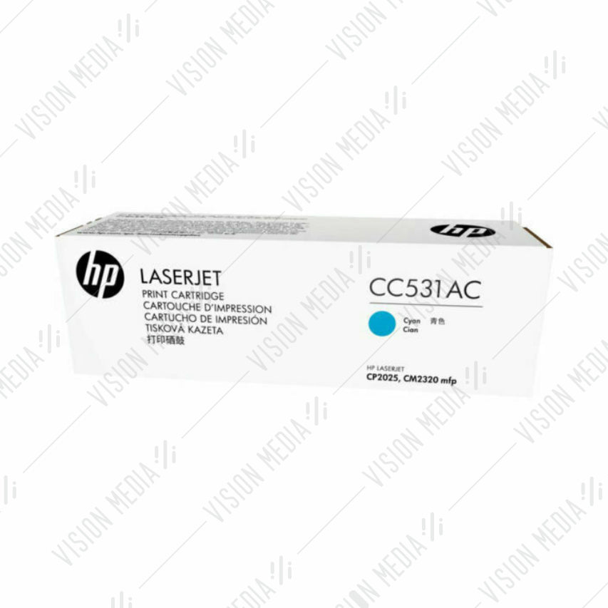 HP 304A CYAN CONTRACTUAL TONER CARTRIDGE (CC531AC)