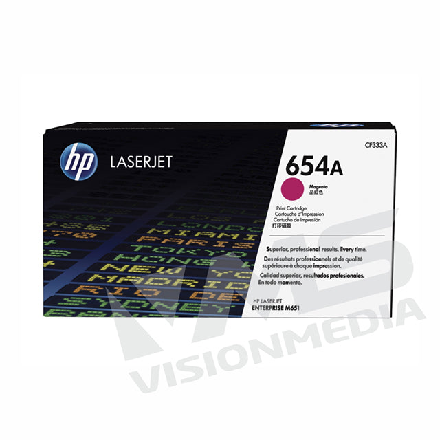 HP 654A MAGENTA TONER CARTRIDGE (CF333A)