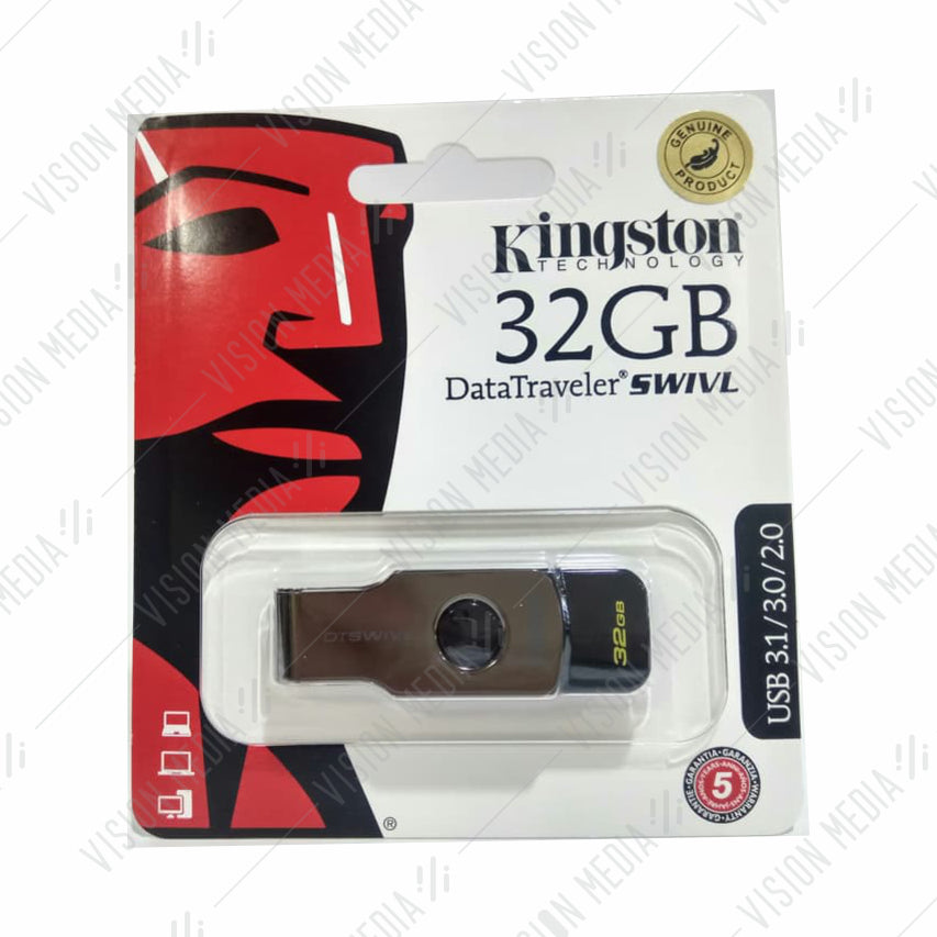 KINGSTON DATATRAVELER SWIVL THUMBDRIVE 32GB (DTSWIVL/32GB)