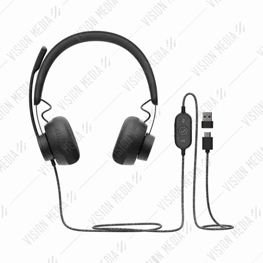 LOGITECH ZONE WIRED USB HEADSET WITH ANC UC (981-001097)