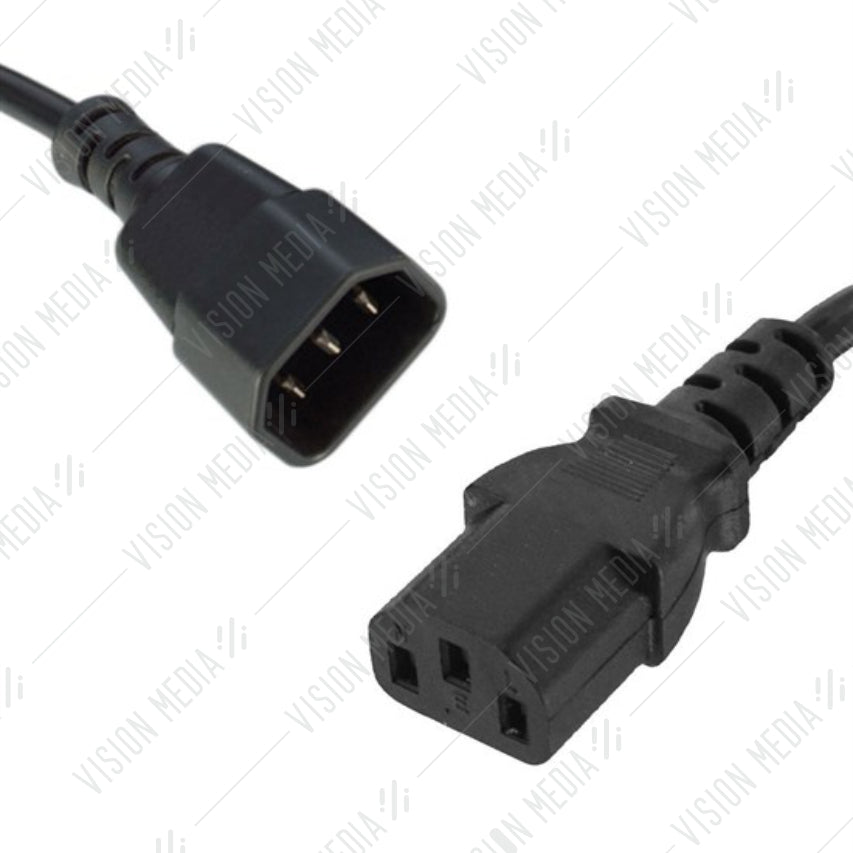C14 MALE TO C13 FEMALE AC POWER CABLE (1.5M)