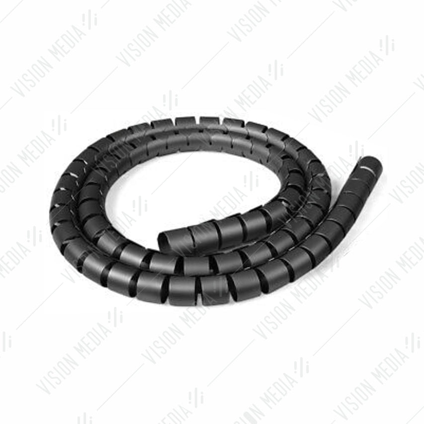 SPIRAL CABLE MANAGEMENT WRAP (BLACK) (22MM X 1M)