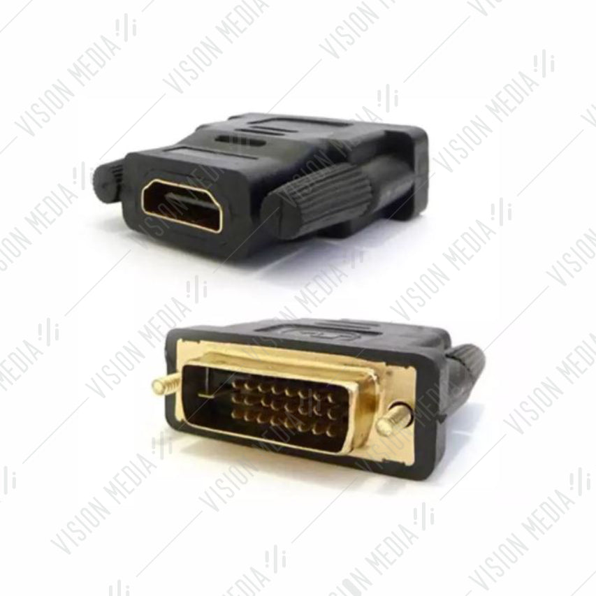 DVI (24+1) (MALE) TO HDMI (FEMALE) CONVERTER ADAPTER