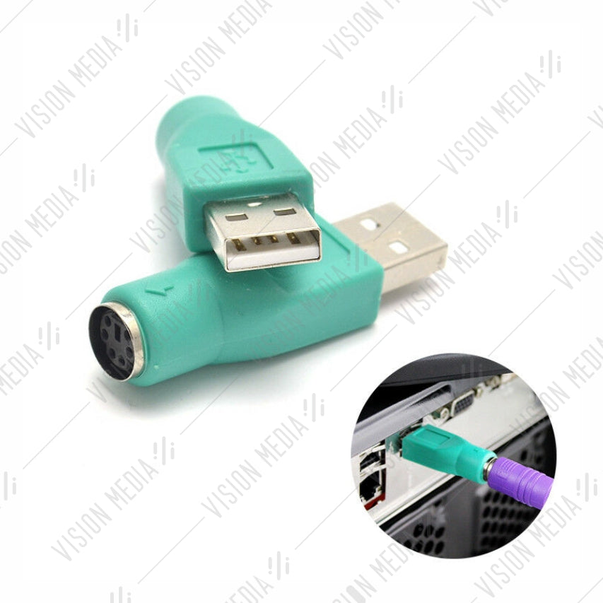 PS2 (FEMALE) TO USB (MALE) CONVERTOR ADAPTER