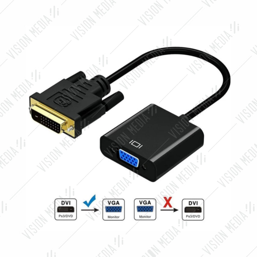 DVI 24+1 TO VGA DB15 (MALE) CABLE 1.8M