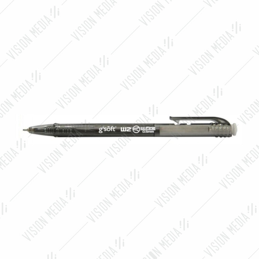 G'SOFT W2 RETRACTABLE BALL PEN 0.5MM
