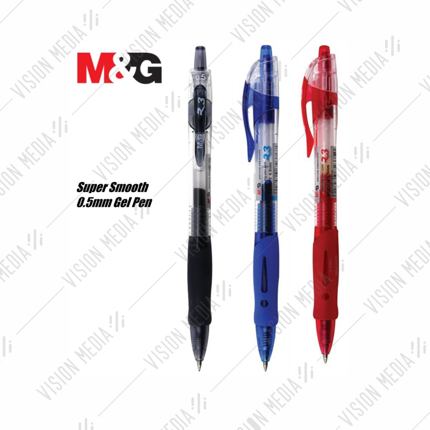 M&G RETRACTABLE GEL PEN R3 0.5MM