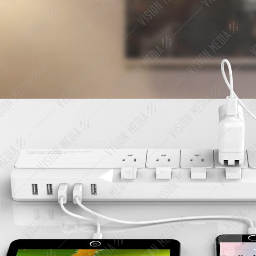 ORICO 4 AC OUTLET SURGE PROTECTOR WITH USB PORT (OSJ-4A5U-UK)