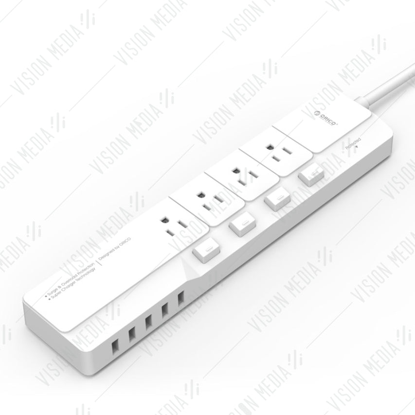 ORICO 4 AC OUTLET SURGE PROTECTOR WITH USB PORT (OSJ-4A5U-UK)