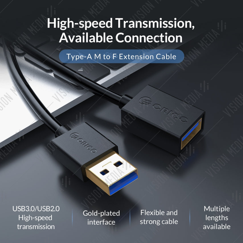 ORICO USB 3.0 TYPE A EXTENSION DATA CABLE (M-F) (1.5M)