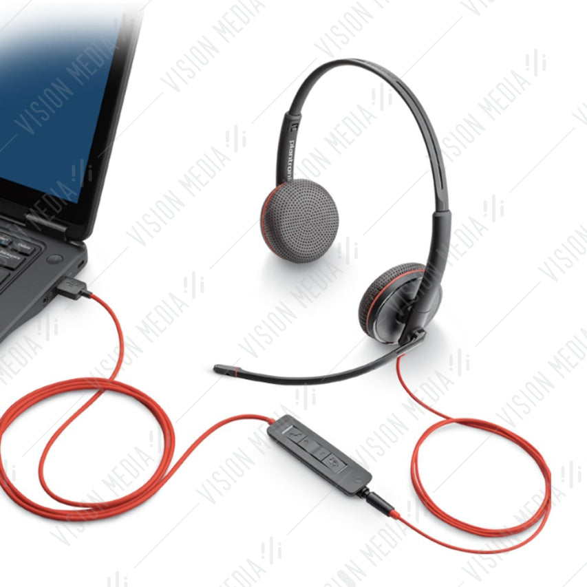 PLANTRONICS BLACKWIRE 3220-C CORDED USB HEADSET (209749-101)