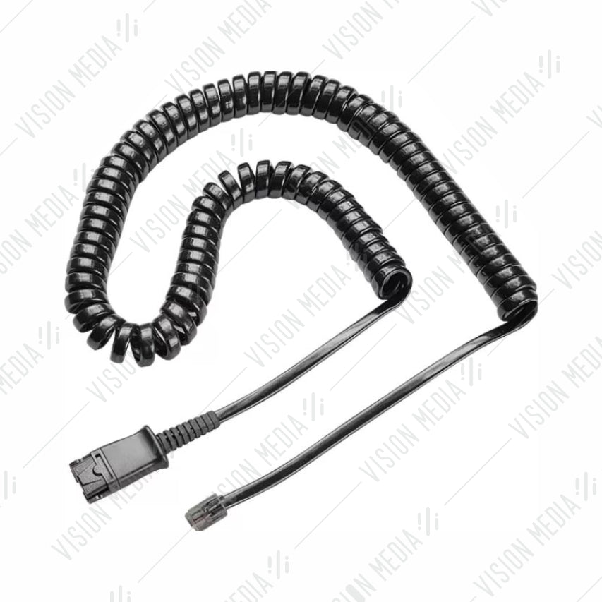 PLANTRONICS COIL CORD TO QD MODULAR PLUG (26716-01)