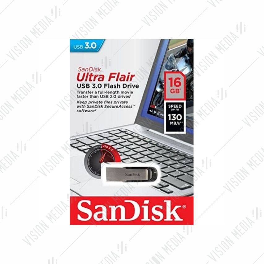 SANDISK ULTRA FLAIR USB DRIVE CZ73 16GB (SDCZ73-016G-G46)