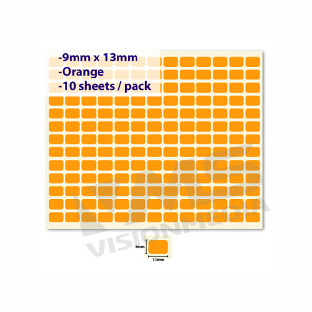 LABEL STICKER 9MM X 13MM