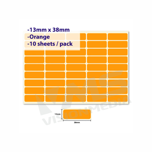 LABEL STICKER 13MM X 38MM