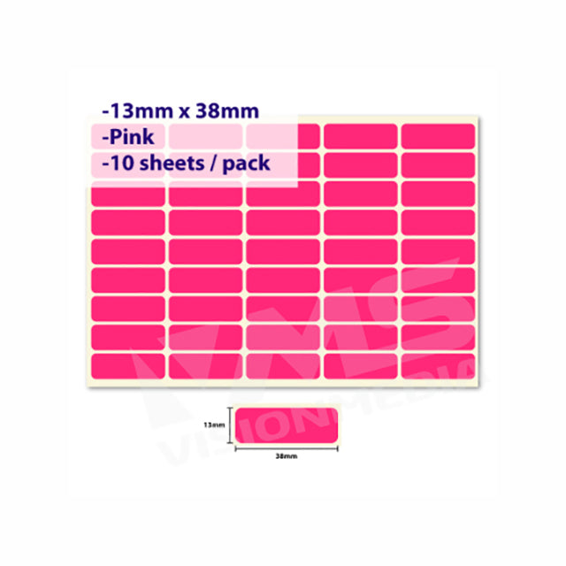 LABEL STICKER 13MM X 38MM