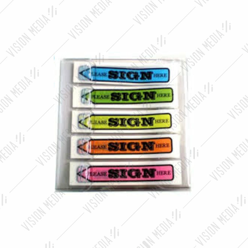 CBE SIGN HERE STICK ON NOTES FILM FLAG (5MM X 43MM) (14019)