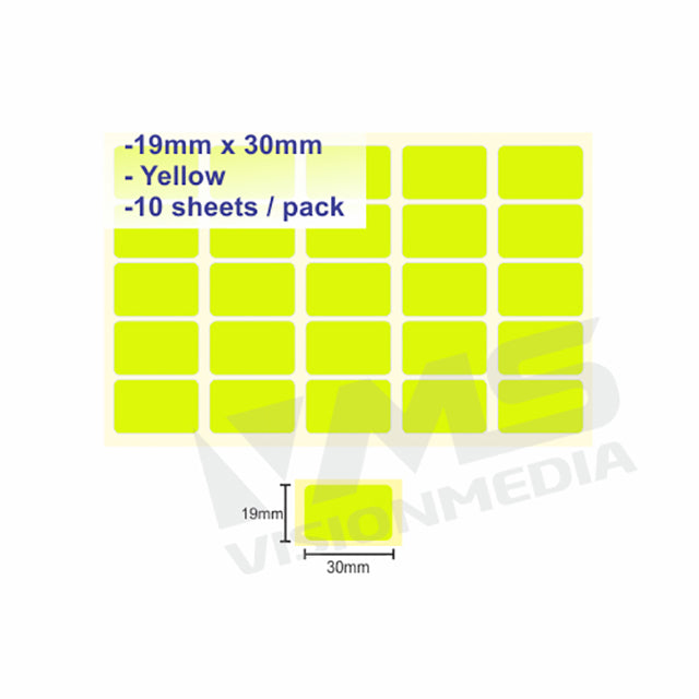 LABEL STICKER 19MM X 30MM