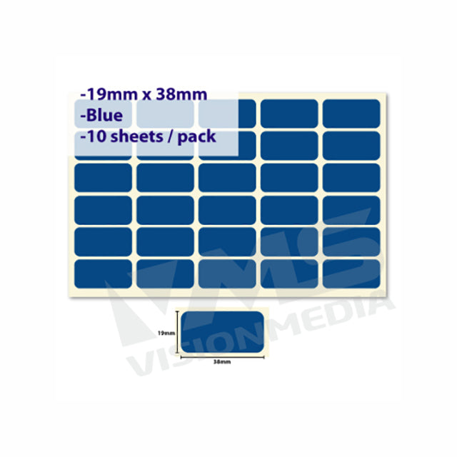 LABEL STICKER 19MM X 38MM