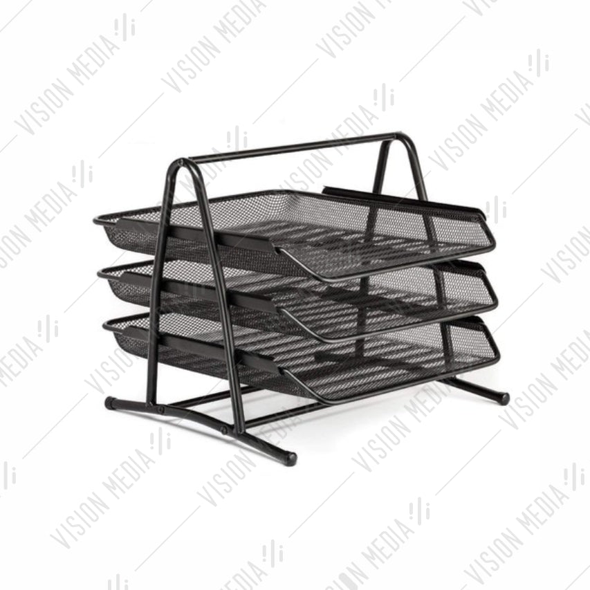 3 TIER WIRE MESH DOCUMENT TRAY