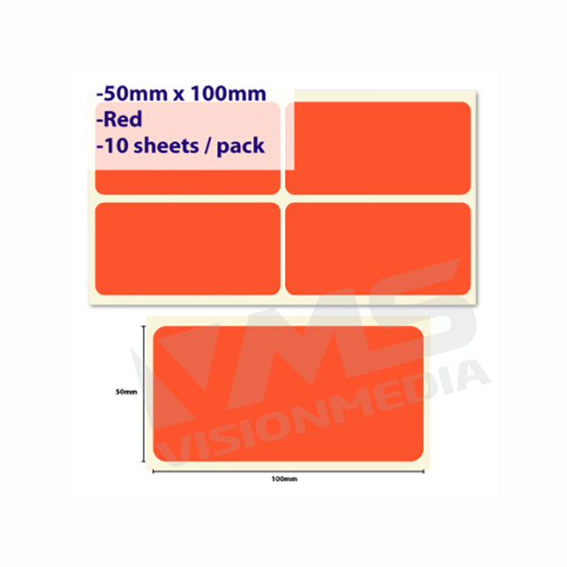LABEL STICKER 50MM X 100MM