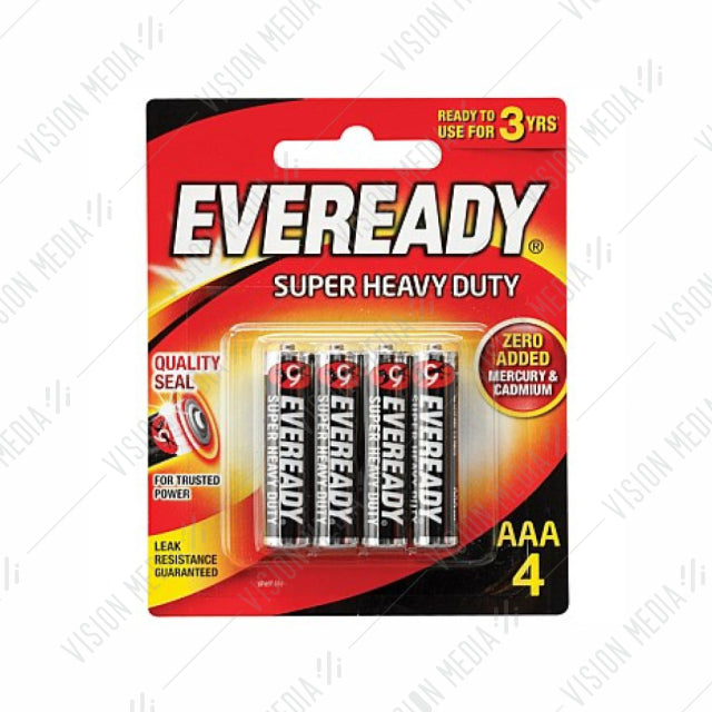 EVEREADY SUPER HEAVY DUTY AAA BATTERY (4 PCS/PACK) (1212BP4)