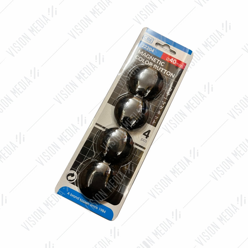 LARGE MAGNETIC BUTTON 40MM (4PCS PER PACK) (CBE22204) *RANDOM COLOUR