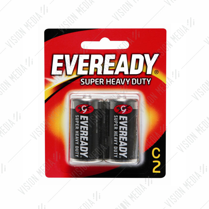 EVEREADY SUPER HEAVY DUTY C BATTERY (2PCS) (1235BP2-30)