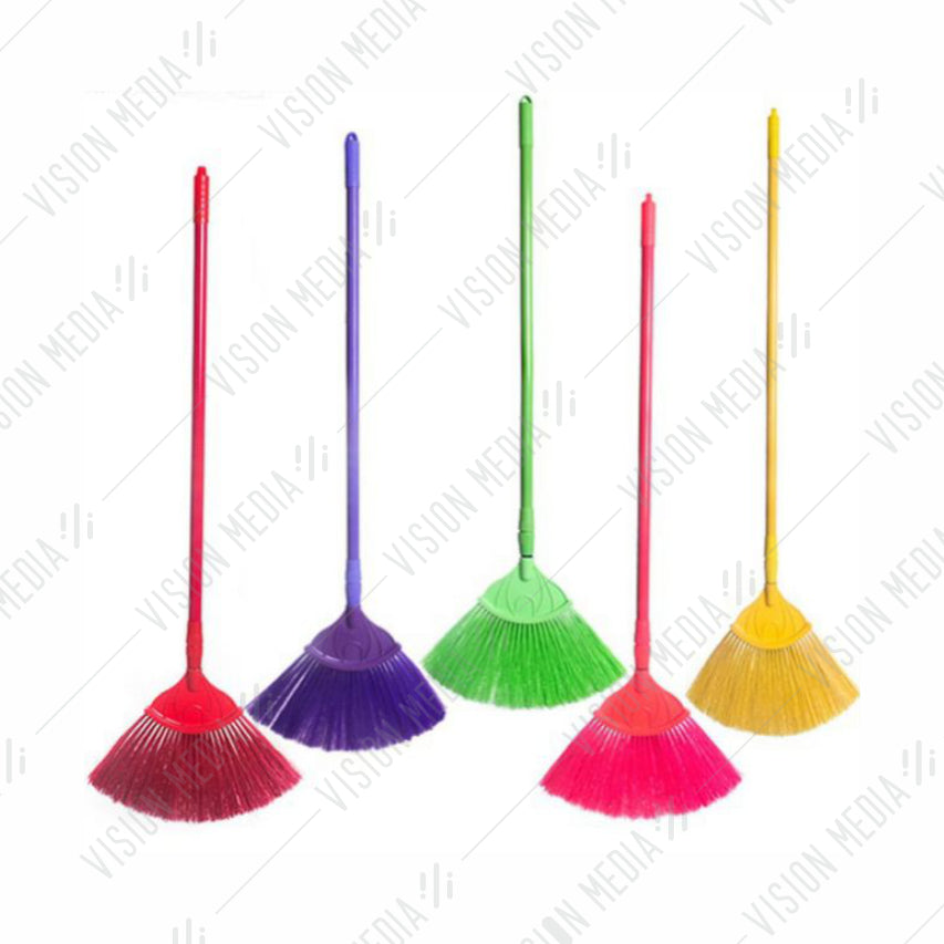 PLASTIC BROOM WITH PLASTIC HANDLE