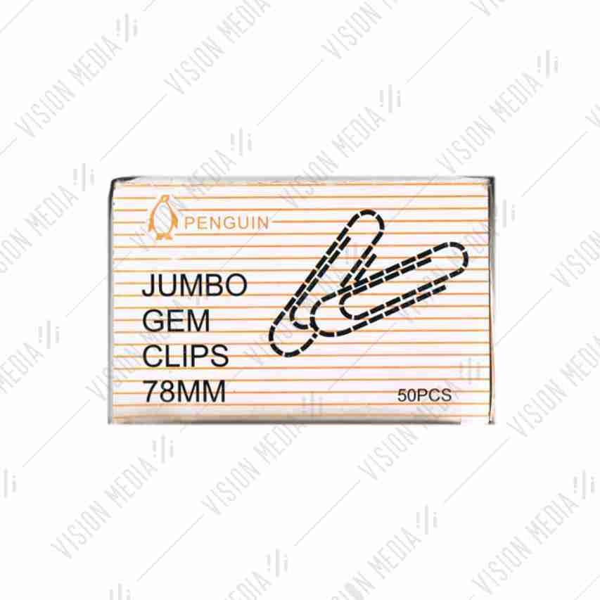 78MM JUMBO GIANT PAPER CLIP (JUMBO GEM CLIPS) (50PCS/BX)