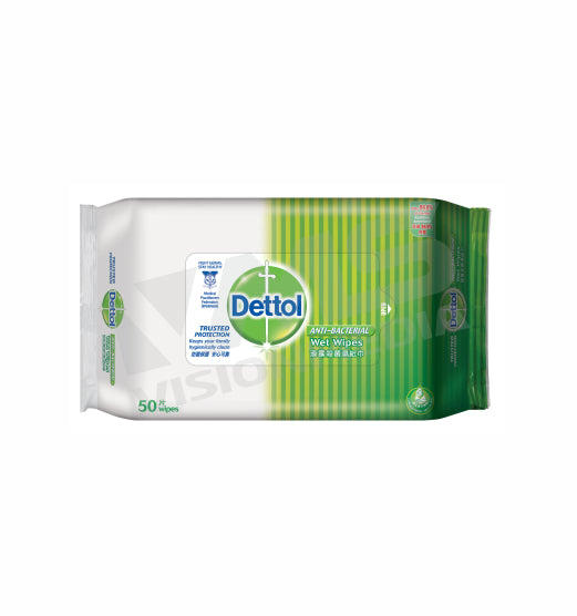 DETTOL ANTI BACTERIAL WET WIPES (50 WIPES)