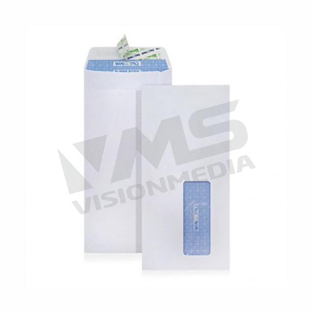 WINPAQ 100GM WINDOW P&S ENVELOPE (4.4" X 9.6") (WP4496PW) (500/BX)