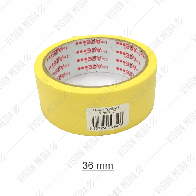 36MM X 16 YARDS MASKING TAPE (UNI ACE)