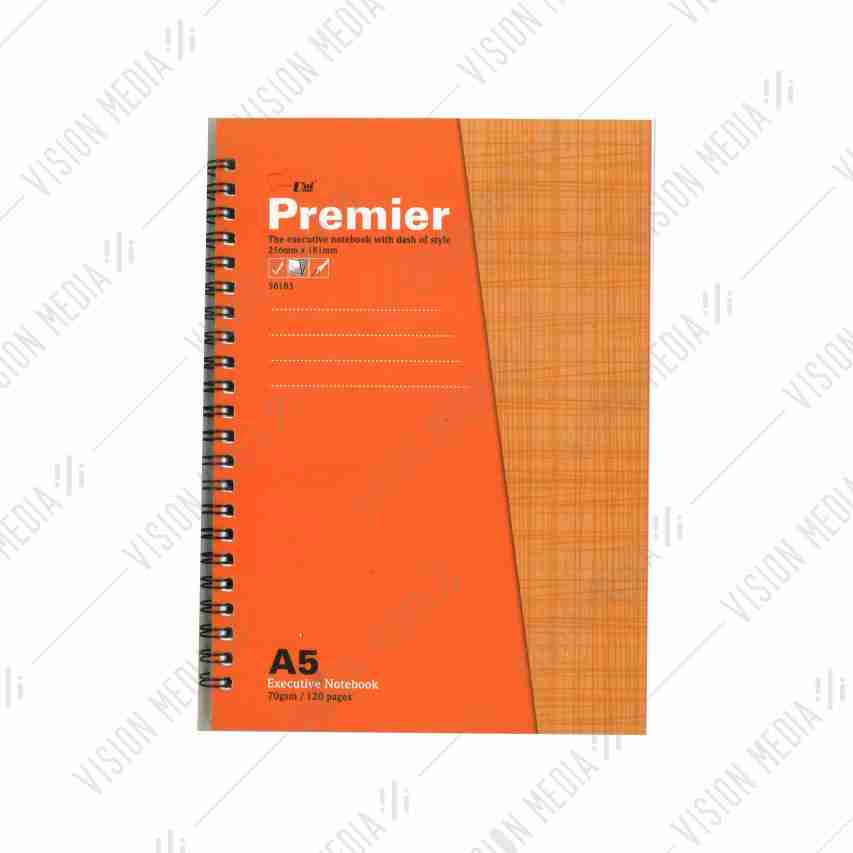 A5 SPIRAL NOTEBOOK S6183 (70GSM, 120 PAGES) | Vision Media Supplies