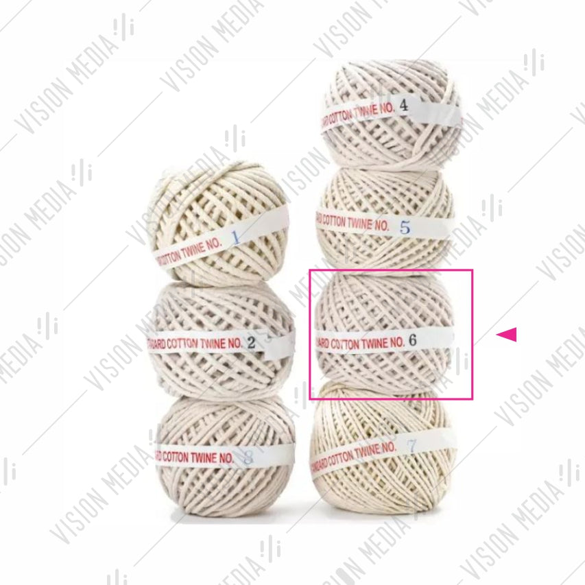 Cotton Twine, White, 100gms