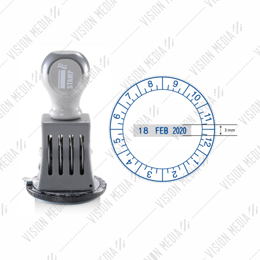 ROUND ADJUSTABLE DATE RUBBERSTAMP (42MM) (T-4212)