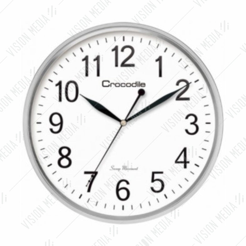 30CM OFFICE WALL CLOCK (SILVER ROUND FINISHING)