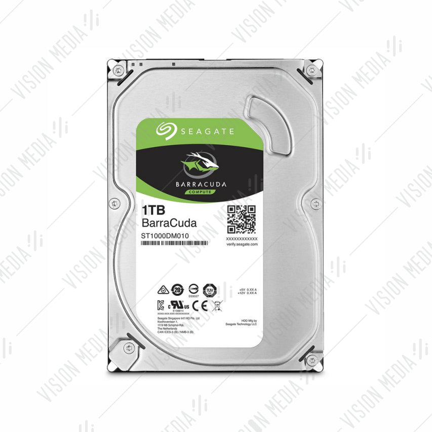 SEAGATE BARRACUDA 3.5" INTERNAL HDD 1TB (ST1000DM010)