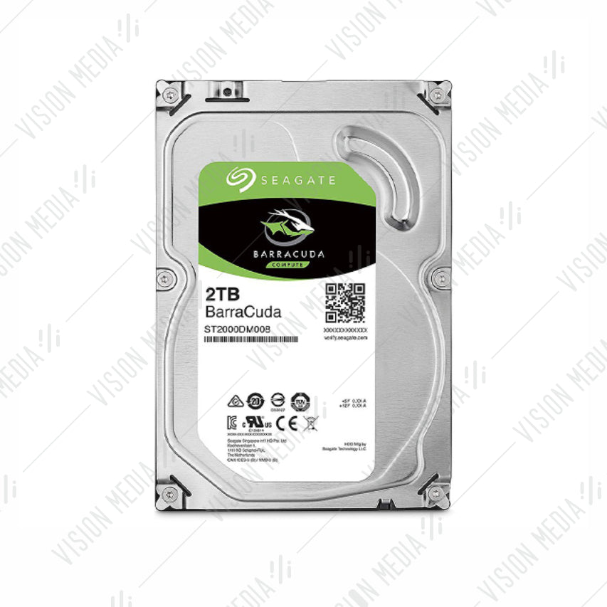 SEAGATE BARRACUDA 3.5" INTERNAL HDD 2TB (ST2000DM008)