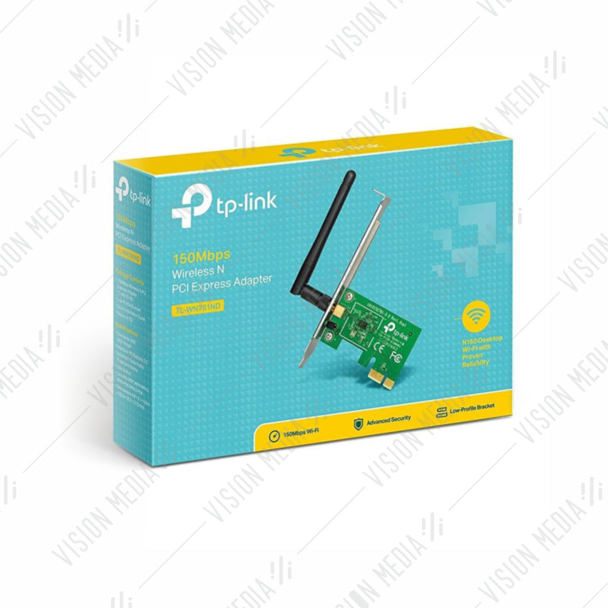 TP-LINK 150MBPS WI-FI PCI EXPRESS ADAPTER (TL-WN781ND)
